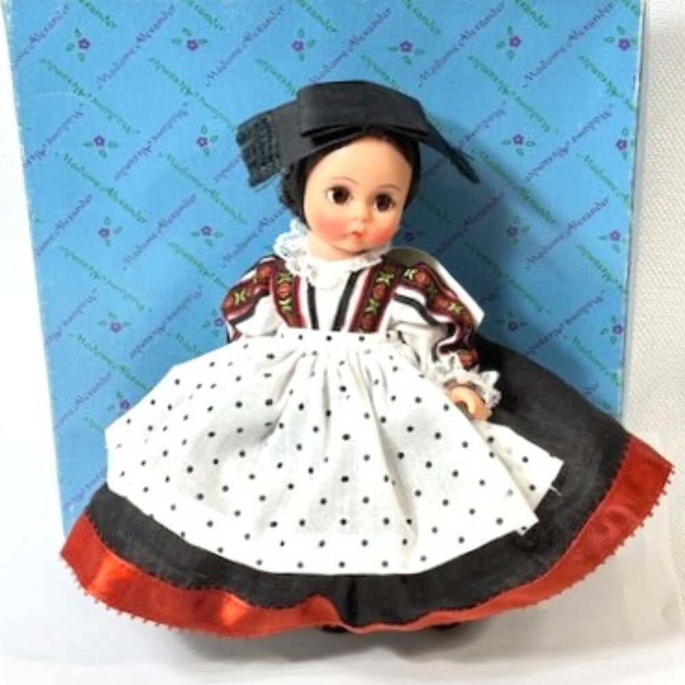 Madame Alexander restrung 8" Sardinia doll.